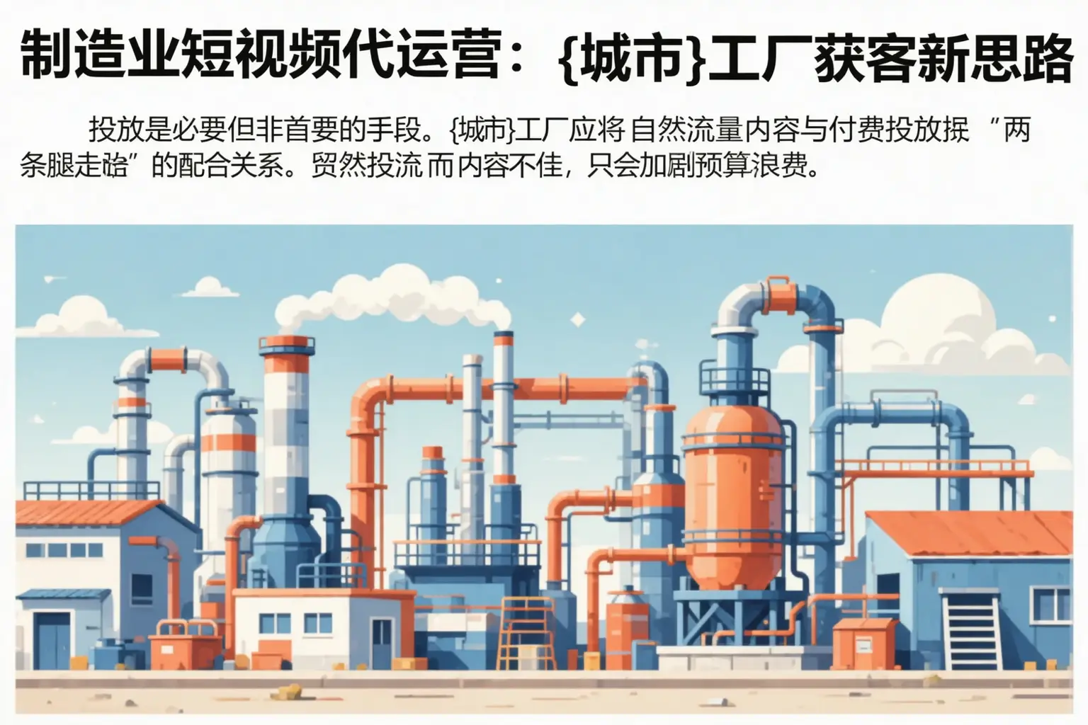 制造业短视频代运营：张北工厂获客新思路